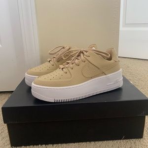 Nike Air Force Sage Low in Desert Ore, Size 5.5